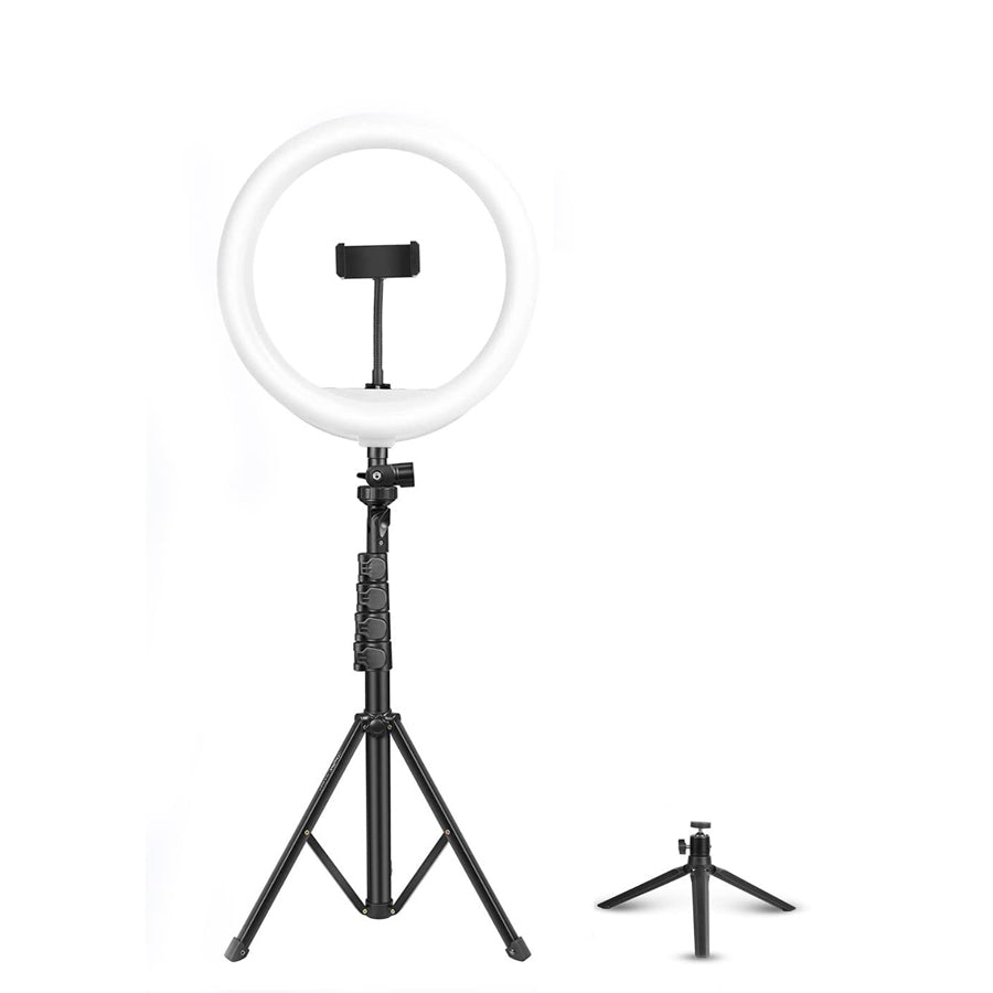 18 inch Ring Light with Stand and Phone Holder & Ball Head, 60W Bi-Color  3000-5800K, Professional Ring Light with Tripod for Makeup, Vlog, Tattoo