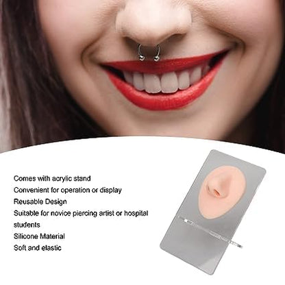 Practice Silicone Soft Nose Model Flexible Human Rubber Nose