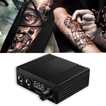 Mini Tattoo Power Supply Box Dual Digital Real-Time Display Adjustable