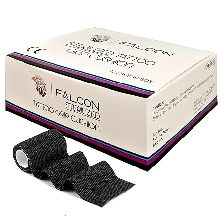 Falcon Tattoo Sterilized Grip Tape for Tattoo Pen Machine Pack of 12 Pcs