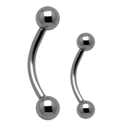 316L Surgical Steel Curved Piercing Barbell 16mm(single piece)