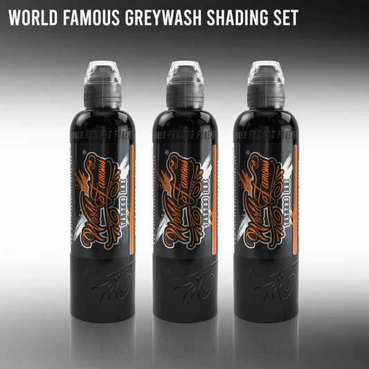 World Famous 3 Bottle Charcoal Grey Wash Set