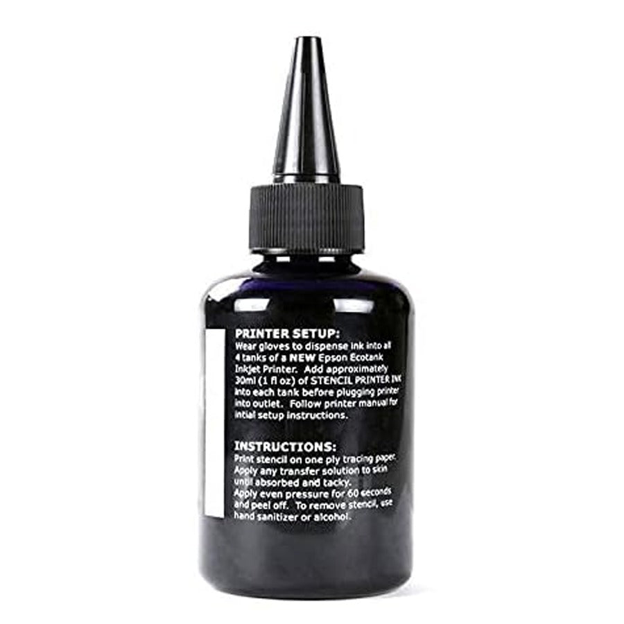 Stencil Printer Ink for EcoTank Inkjet Tattoo Printer - 4oz