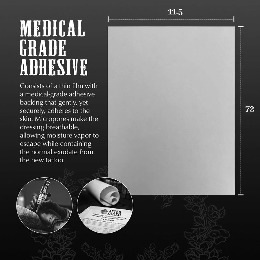 Tattoo Aftercare Clear Adhesive Bandange Waterproof Dressing Roll