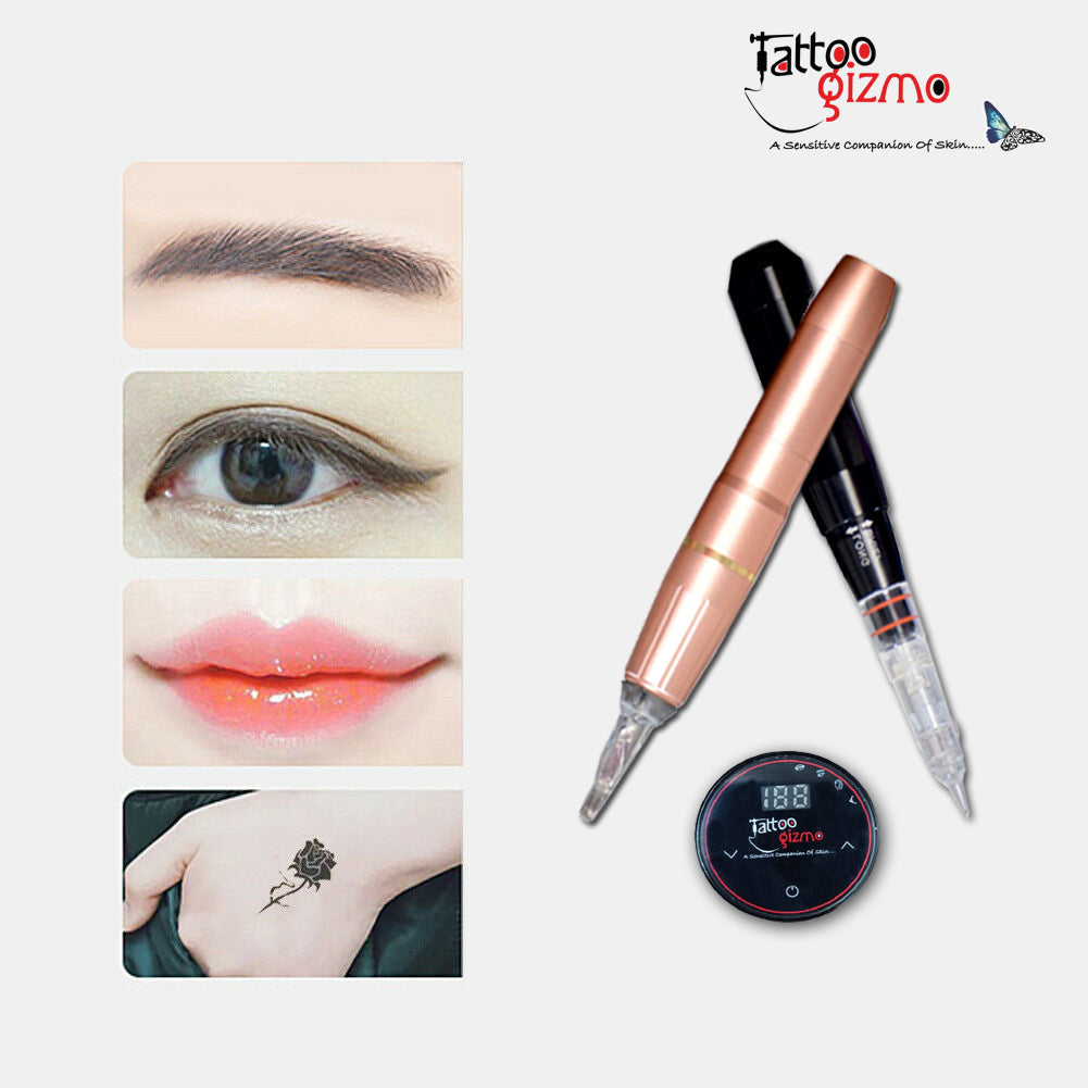 Digital Permanent Tattoo Eyebrow Lip Eye liner Pen Makeup Tattoo Machine  Device With Tool Head : Amazon.in: Beauty